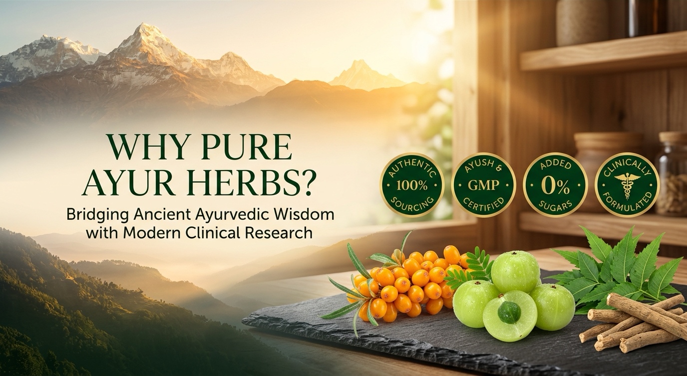 Why Pure Ayur Herbs? - Bridging Ancient Ayurvedic Wisdom with Modern Clinical Research